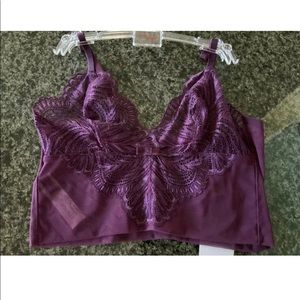 Triumph Plum Bralette Iconic Essence NWT $98 SMALL